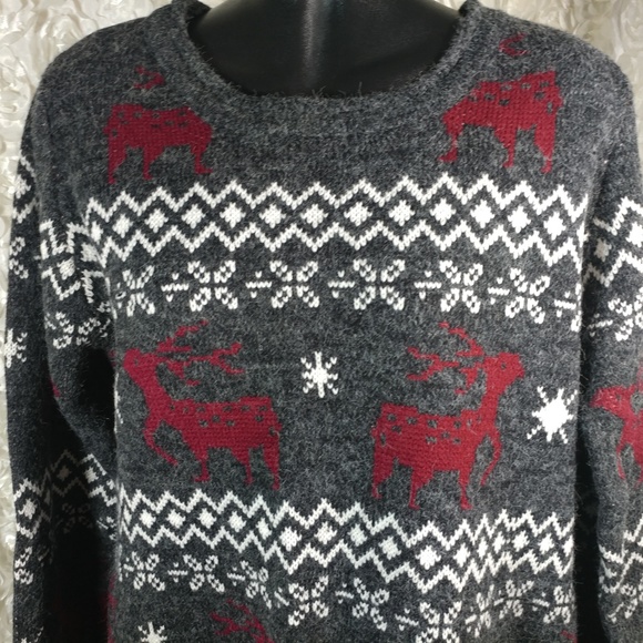 Sine Flow large sweater dress tunic deer winter - Picture 2 of 7